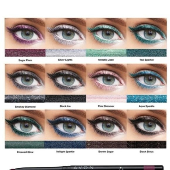 AVON FMG Diamond Eyeliner- Glimmer Sugar Plum Easy Glide - Picture 5 of 9